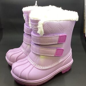 Kids/Girls Cat & Jack Lavender Winter Boots with Faux Fur